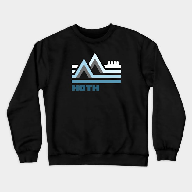 Hoth Retro Logo Crewneck Sweatshirt by PlatinumBastard